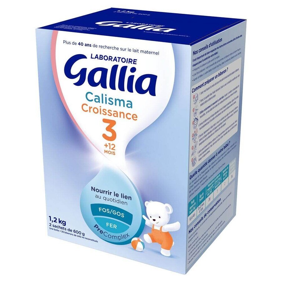 Gallia Growth Milchpulver 12 Monate-3 Jahre Calisma 3 2x600g