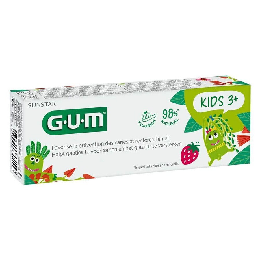 Boutique Gum Dentifrice Fluoride Dès 3 Ans Goût Fraise 50ml Gum Dentifrice Fluoride Dès 3 Ans Goût Fraise 50ml