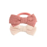 Bachca Cotton gauze knot elastics x2