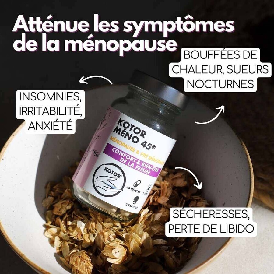Kotor Pharma Meno 45 Ménopause & PréMénopause 60 Gélules