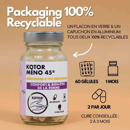 Kotor Pharma Meno 45 Menopausia y premenopausia 60 cápsulas