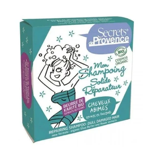 Secrets de Provence Solidea Champú reparador para cabellos dañados, apagados y quebradizos 85g