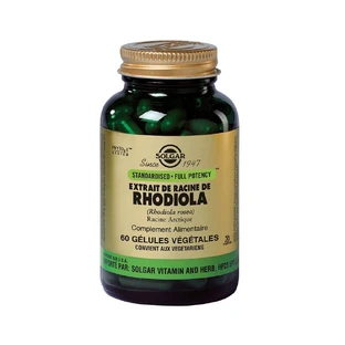 Solgar Rhodiola extracto de raíz Vitalité, Energie Sommeil, Fatigue 60 gélules végétales