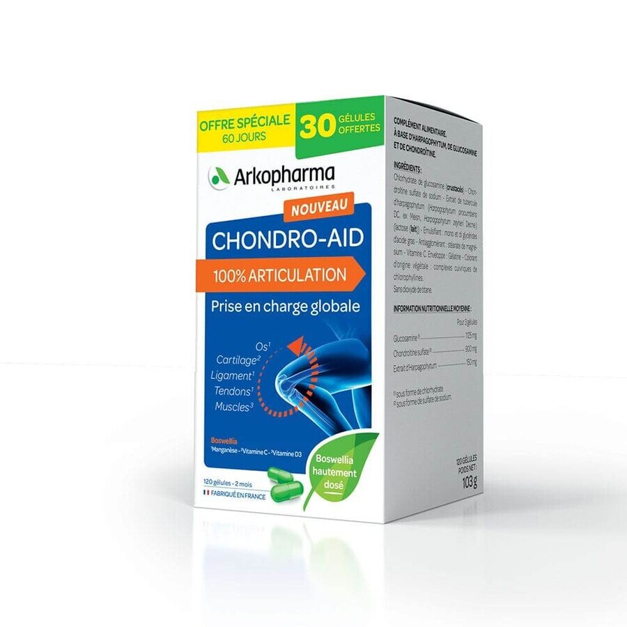 Arkopharma Chondro-Aid 100% Joint 120 Capsules