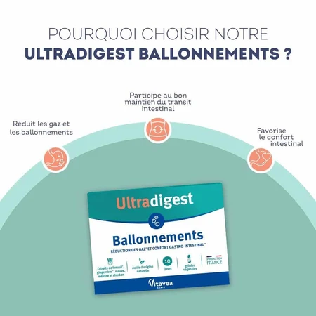 Vitavea Santé Gonfiore Ultradigest 30 cápsulas