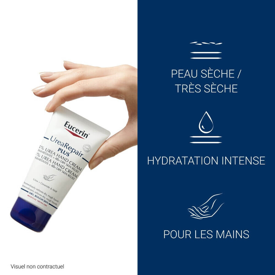 Eucerin UreaRepair Plus Hand Cream 5% Urea Dry Skin 75ml Eucerin UreaRepair Plus Hand Cream 5% Urea Dry Skin 75ml