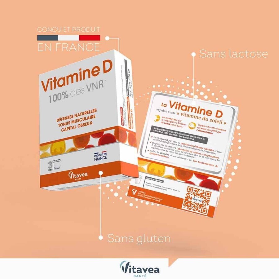 Vitavea Santé Vitamine D 90 comprimate