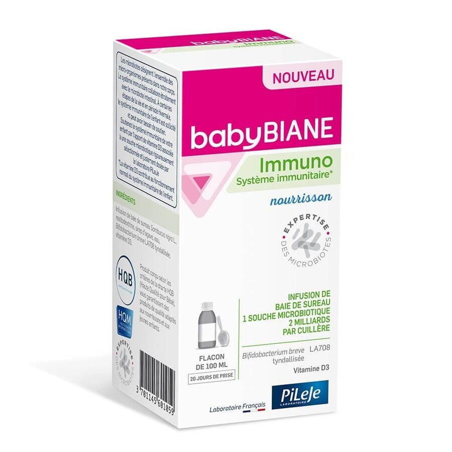 Acquista Pileje Babybiane Immuno Sistema immunitario 100ml Pileje Babybiane Immuno Sistema immunitario 100ml