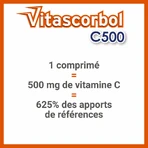 Vitascorbol Vitamins C 500mg Orange Taste 2x24 Chewable Tablets