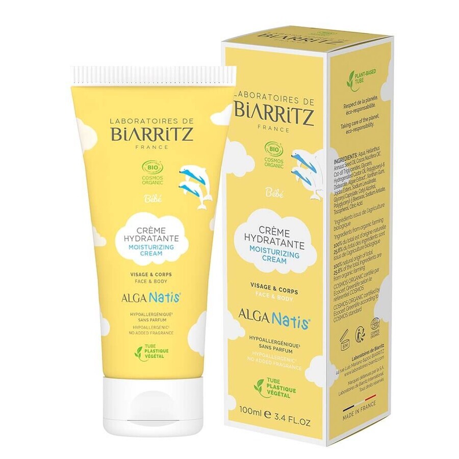 Laboratoires De Biarritz Baby Products Bio-Feuchtigkeitscreme spendet Feuchtigkeit und schützt von Geburt an 100ml