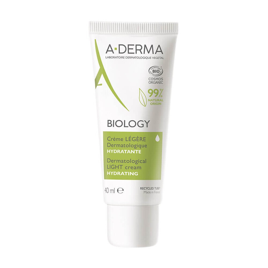 A-Derma Biology Crema dermatológica hidratante ligera bio 40 ml
