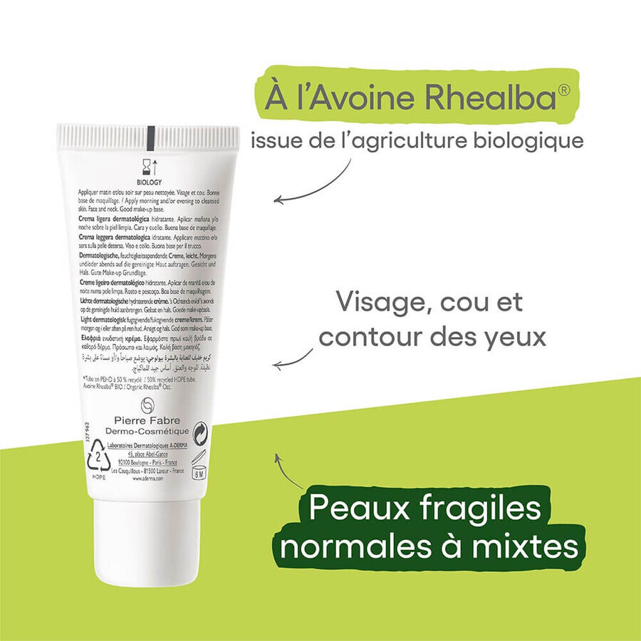 A-Derma Biology Crema dermatológica hidratante ligera bio 40 ml