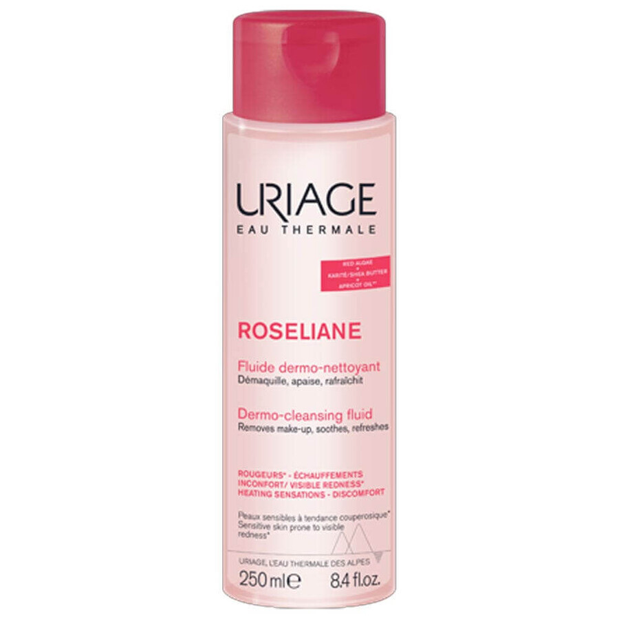 Uriage Roseliane Dermo Cleansing Fluid Sensitive Skin Prone To Redness 250ml