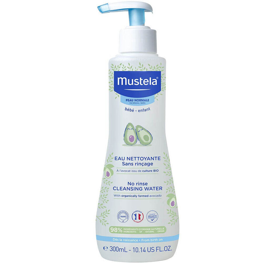 Shop Mustela Cleansing Water No Rinse Normale Haut 300ml Mustela Cleansing Water No Rinse Normale Haut 300ml