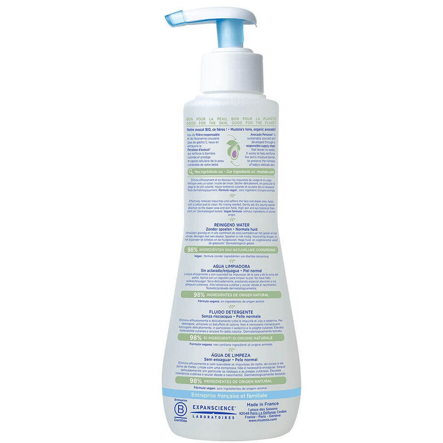 Mustela Cleansing Water No Rinse Normale Haut 300ml Mustela Cleansing Water No Rinse Normale Haut 300ml