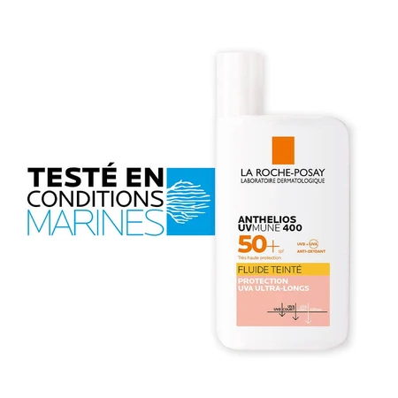 La Roche-Posay Anthelios Fluido Uvmune 400 Spf50+ Protección Tintada con Perfume 50ml