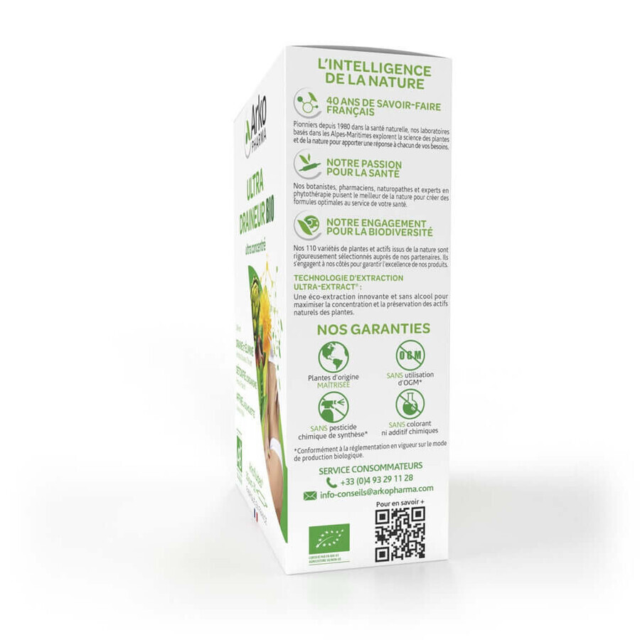 Arkopharma Arkofluids Ultra Draining Organic 30 Ampullen