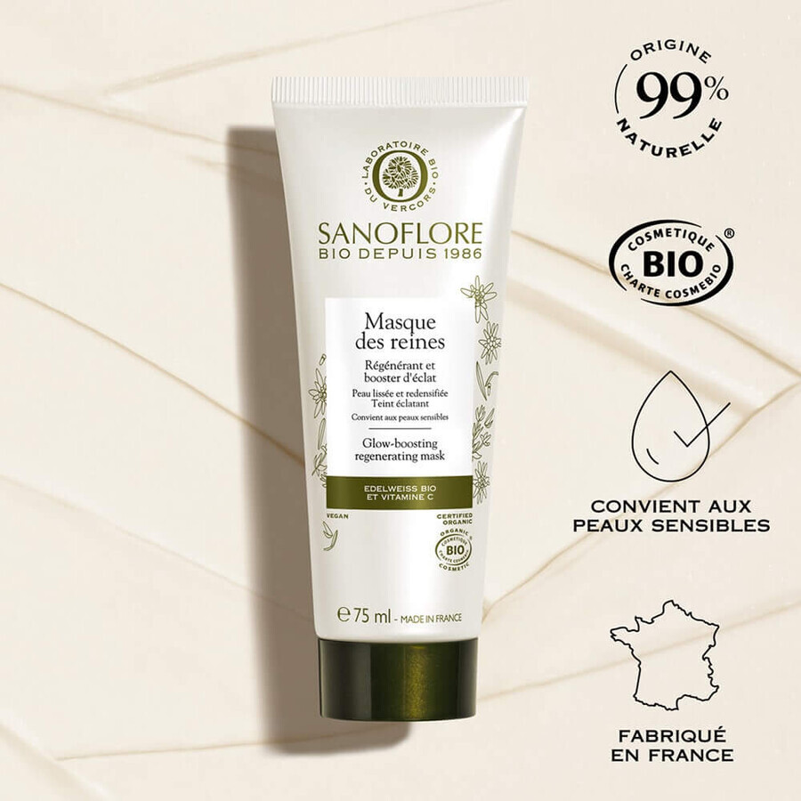Sanoflore Reines Coup D'Eclat Intensive Regeneration Mask Bio 75ml