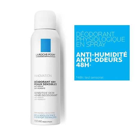 La Roche-Posay Déodorants Physiologiques Spray 48h Peaux sensibles 2x150ml