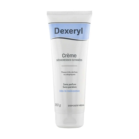 Dexeryl Feuchtigkeitscreme für Gesicht und Körper Sehr trockene Haut Peaux très sèches ou atopiques 250g