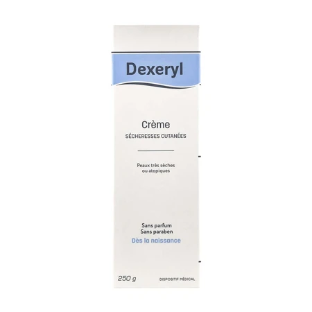 Dexeryl Feuchtigkeitscreme für Gesicht und Körper Sehr trockene Haut Peaux très sèches ou atopiques 250g