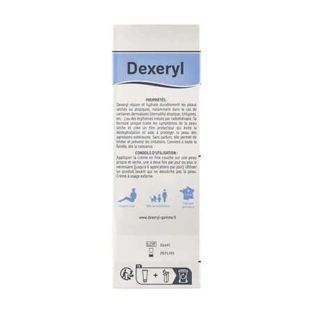 Dexeryl Feuchtigkeitscreme für Gesicht und Körper Sehr trockene Haut Peaux très sèches ou atopiques 250g