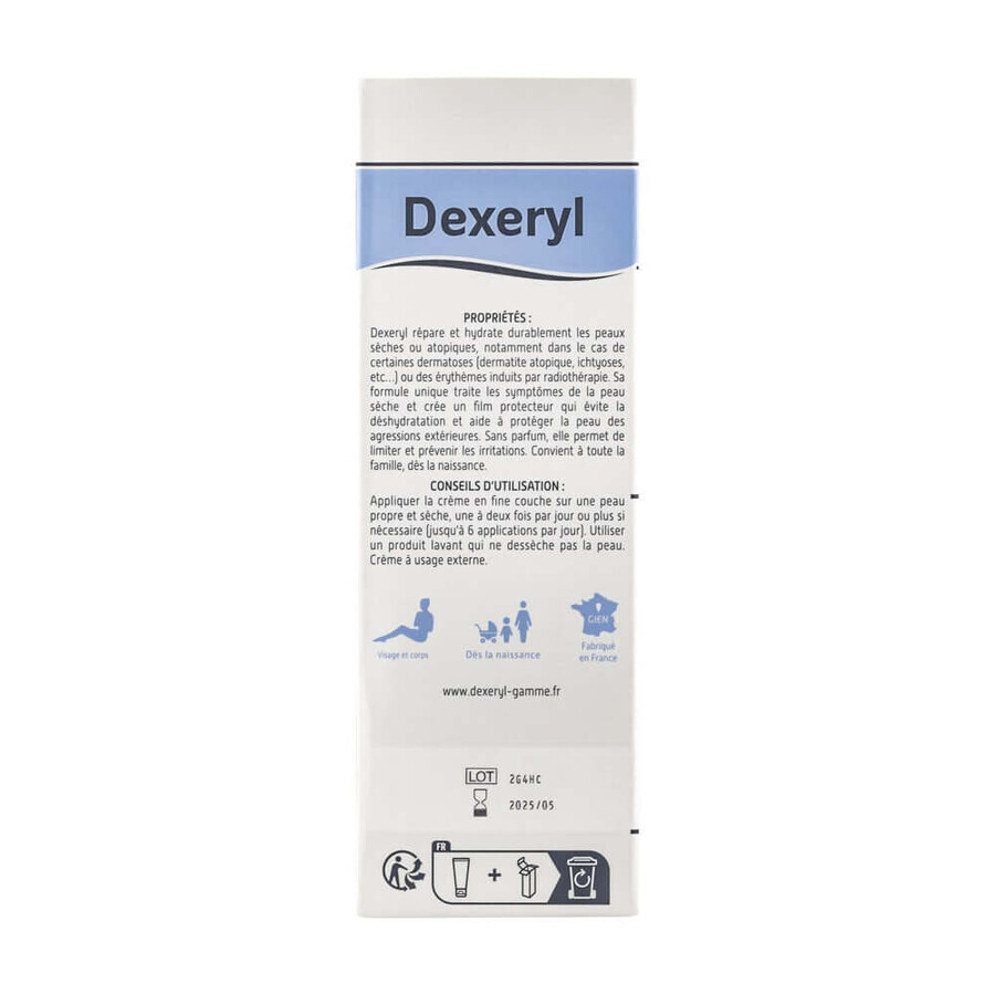 Dexeryl Crema idratante Viso e Corpo Pelle molto secca Peaux très sèches ou atopiques 250g