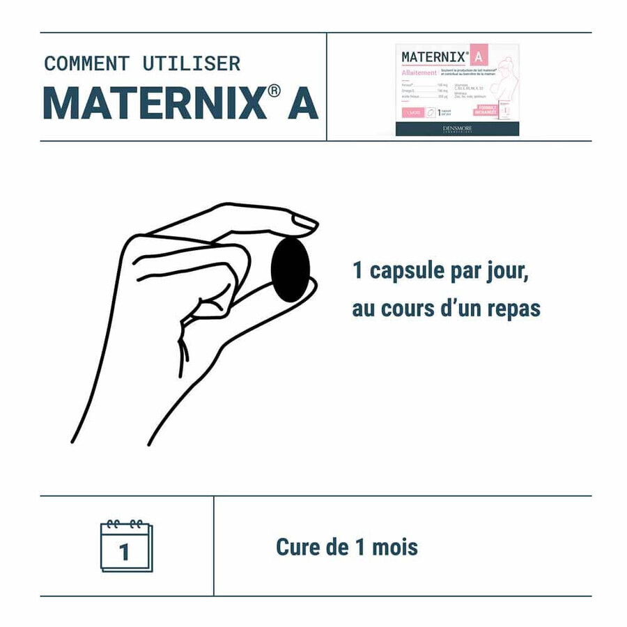 Densmore Gynaecologie Maternix A Borstvoeding x 30 capsules