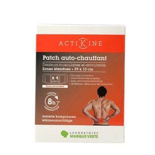 Marque Verte ActiKine Tiritas adhesivas autocalentables 29x10cm 4 unidades