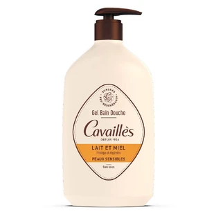 Gel de Baño y Ducha Cavaillès Leche y Miel Pieles Sensibles 1L