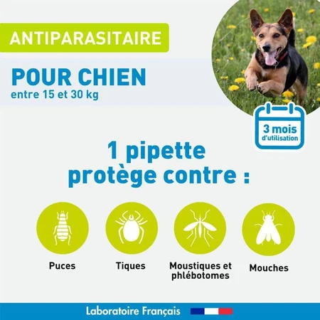 Vetoform Hond Antiparasitaire Pipetten Medium 15-30 kg 3x3ml
