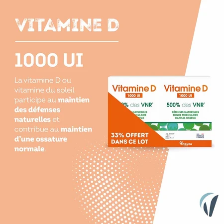 Vitavea Santé Vitamine D 500% NRV 2x90 Tabletten