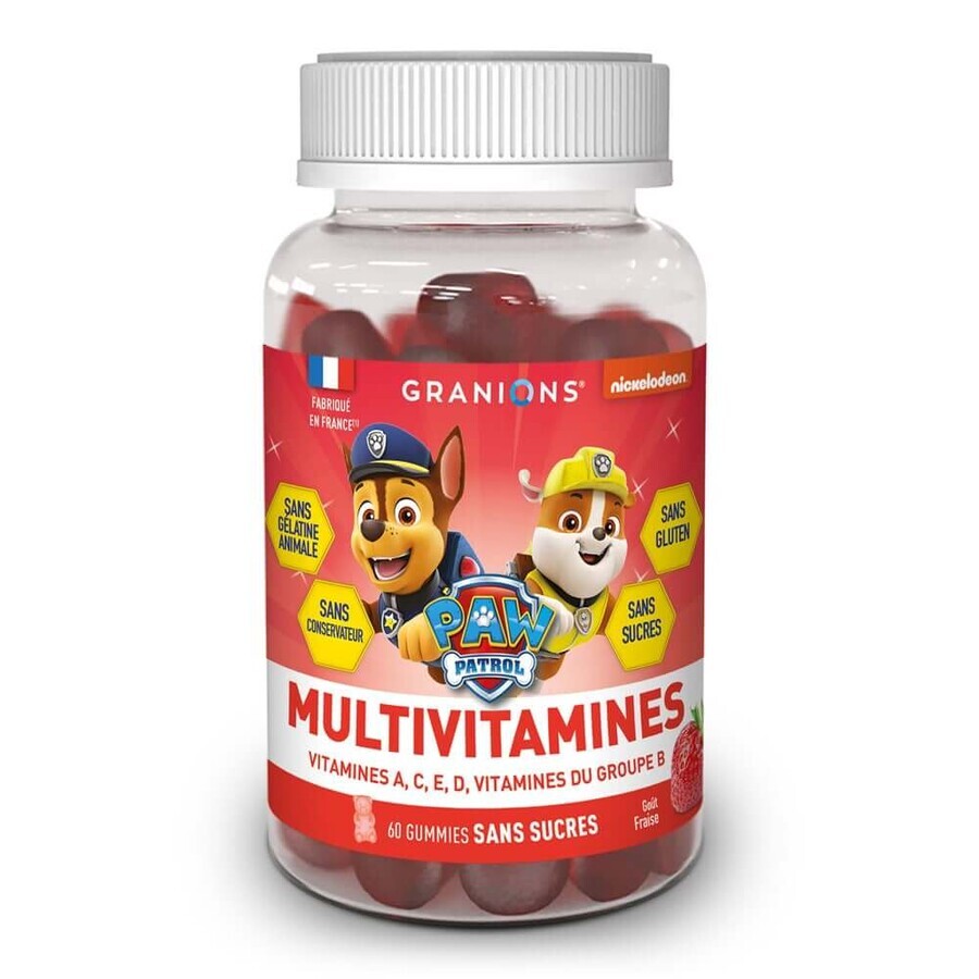 Granions Gummies Patrulla Multivitamínica Infantil Fresa 60 gummies