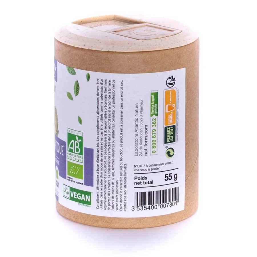 Nat&Form ARTICHAUT ORGANIC 200 capsules