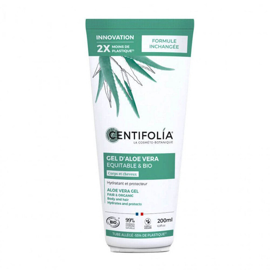 Centifolia Gel Aloe Vera Idratante e protettivo tutti i tipi di pelle, corpo e capelli 200 ml