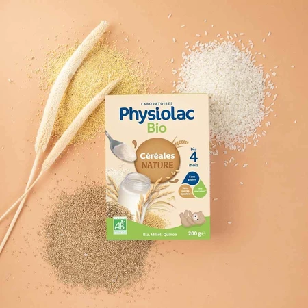 Physiolac Cereales Riz Millet Quinoa Bio Physiolac Dès 4 mois 200g
