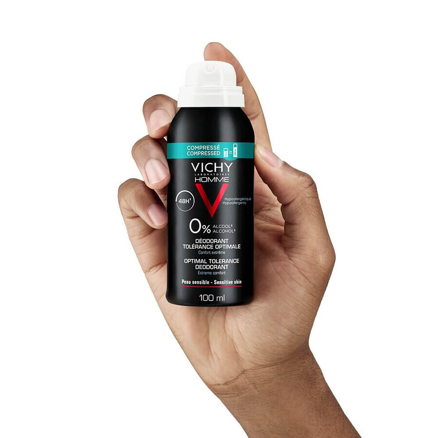 Vichy Deodorante Spray Compresse Tolleranza ottimale 48 ore Pelli sensibili 100ml Vichy Deodorante Spray Compresse Tolleranza ottimale 48 ore Pelli sensibili 100ml