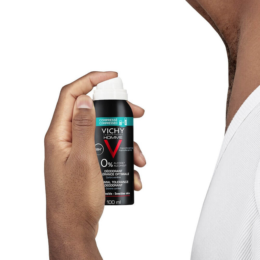 Vichy Deodorante Spray Compresse Tolleranza ottimale 48 ore Pelli sensibili 100ml Vichy Deodorante Spray Compresse Tolleranza ottimale 48 ore Pelli sensibili 100ml