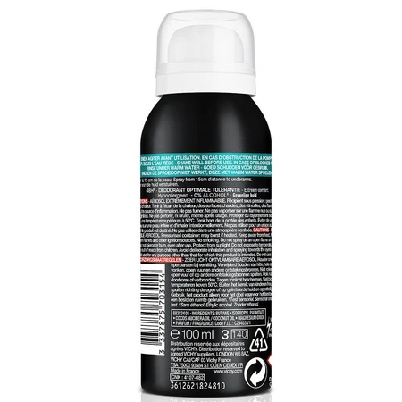 Vichy Desodorante Spray Comprimidos Tolerancia Óptima 48 horas Piel Sensible 100ml