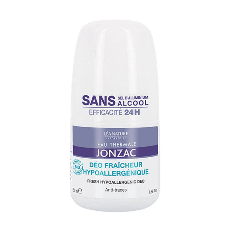 Eau thermale Jonzac Deodorant Hypoallergenique 24h Roll On Bio 50ml
