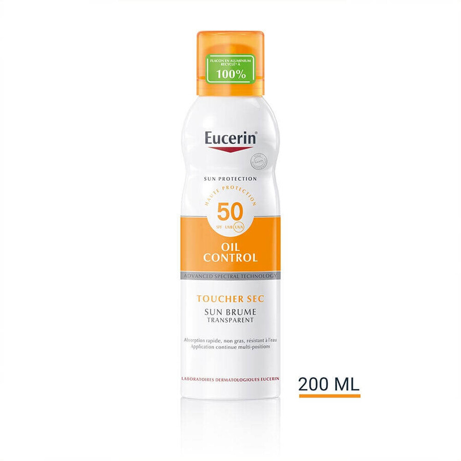 Eucerin Sun Protection Sensitive Protect Transparent Mist Spf50 Sensitive Skin 200 ml