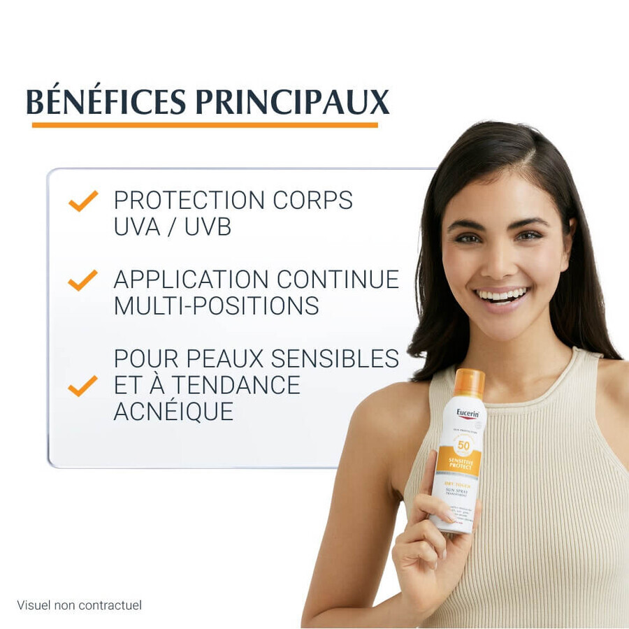 Eucerin Sun Protection Sensitive Protect Transparent Mist Spf50 Sensitive Skin 200 ml Eucerin Sun Protection Sensitive Protect Transparent Mist Spf50 Sensitive Skin 200 ml