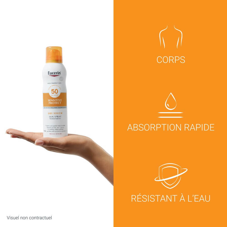 Eucerin Sun Protection Sensitive Protect Transparent Mist Spf50 Sensitive Skin 200 ml Eucerin Sun Protection Sensitive Protect Transparent Mist Spf50 Sensitive Skin 200 ml