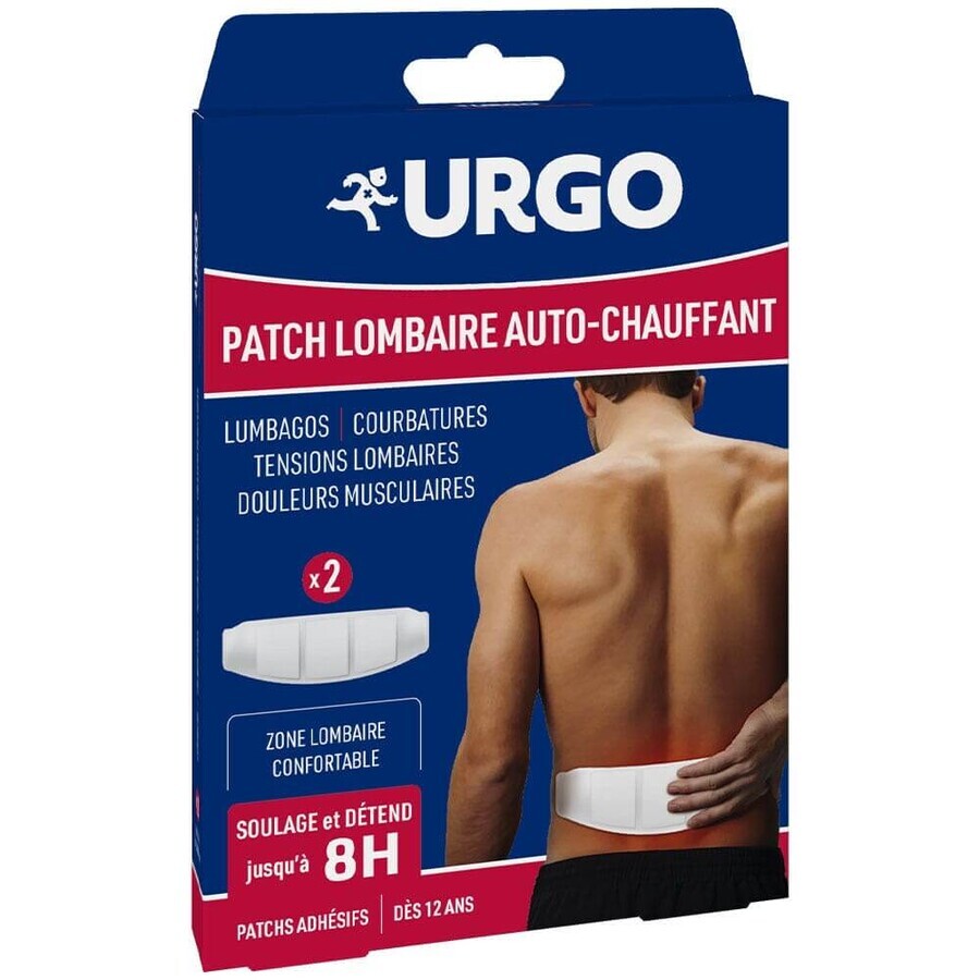Urgo Self-warming lumbar patch 8h x2