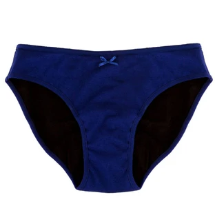 Jho Culotte Menstruelle Flux Abondant En Coton Biologique Bleue