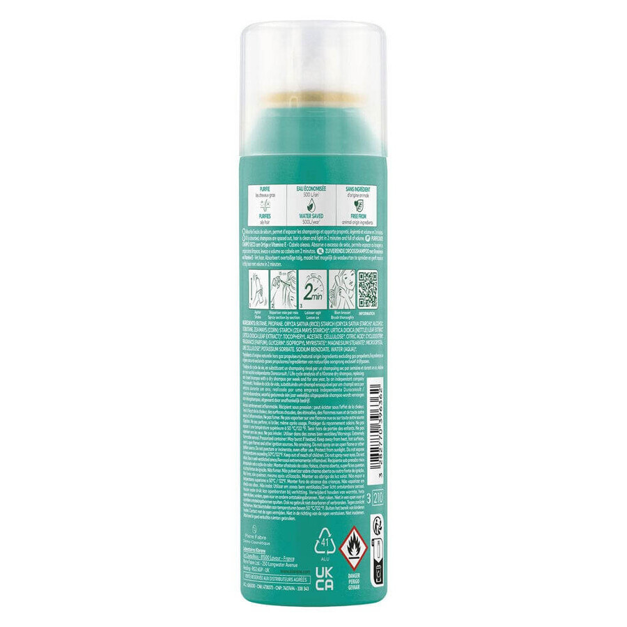 Klorane Ortie Shampooing Sec Purifiant Cheveux Gras 150ml