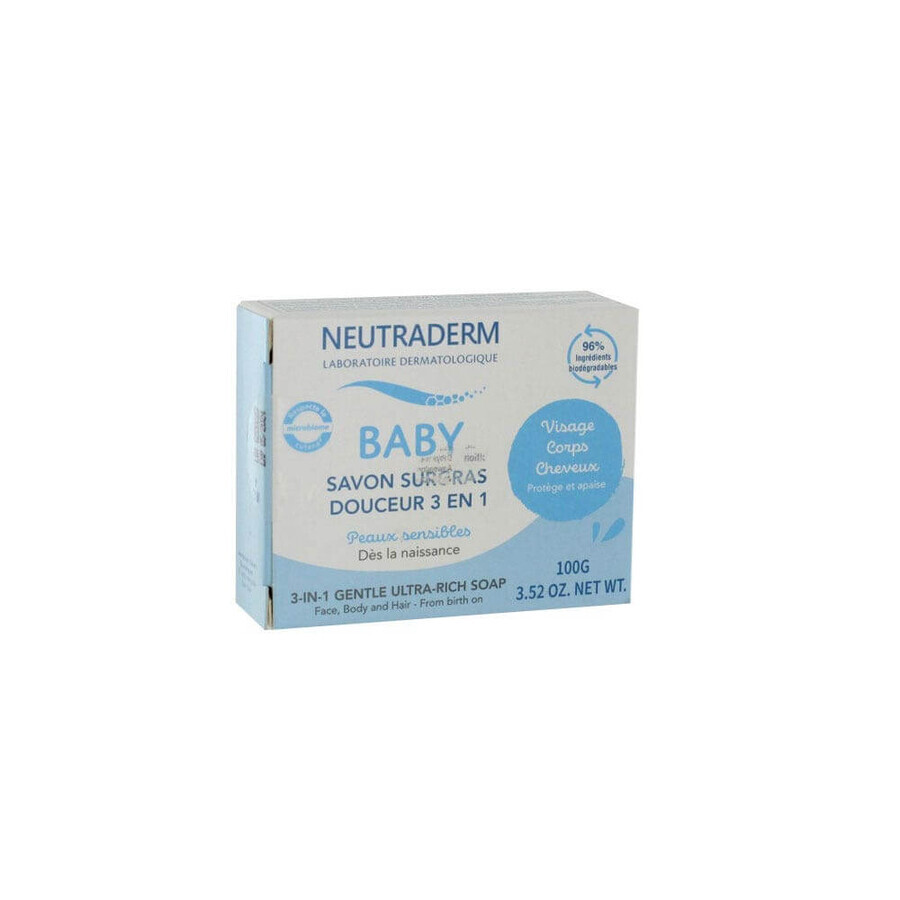 Neutraderm Baby Delicates Jabón para bebés 3 en 1 supergraso 100 g