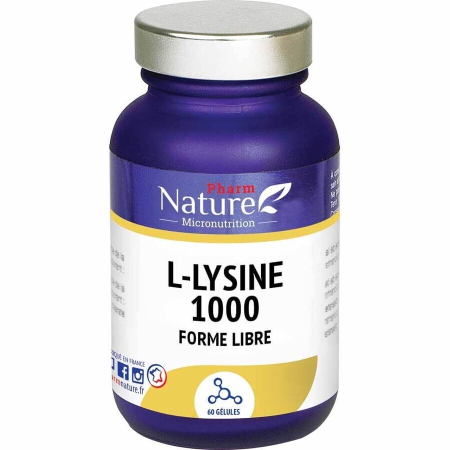 Pharm Nature Micronutrition L-Lysin 1000 60 Kapseln