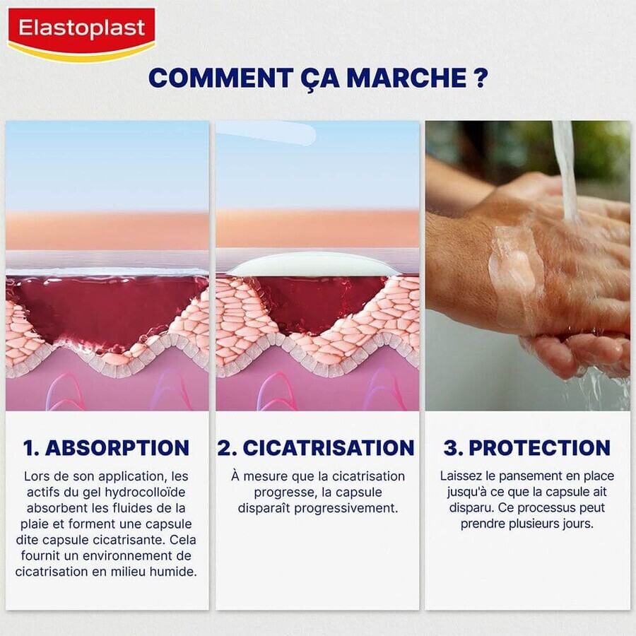 Elastoplast Medicazioni Second Skin Protection XL 3 cerotti