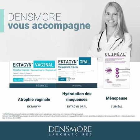 Densmore Gynaecologie Ektagyn met ectoïne 30ml + 7 wegwerpcanules